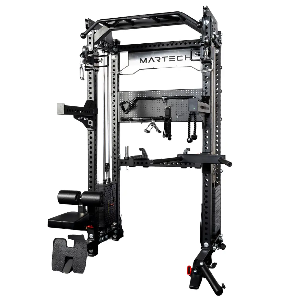 Martech M8 2-in-1 Half Rack met cable station - 2 x 90KG