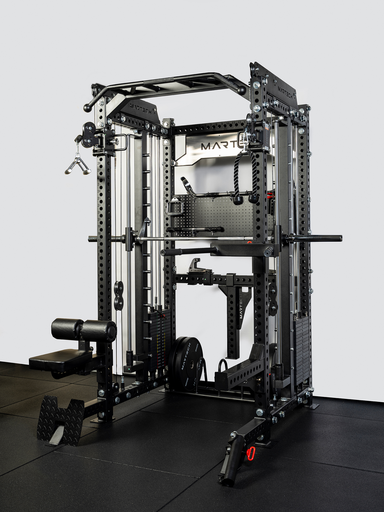 Martech M8 3-in-1 Power Rack – Smith machine with 1:1 ratio and all attachments