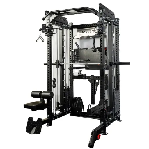 Martech M8 3-in-1 Power Rack – Smith machine with 1:1 ratio and all attachments