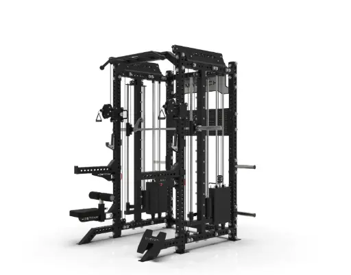 Martech M8 3-in-1 rack – Counter balanced Smith machine met 1:1 pulley en attachments 